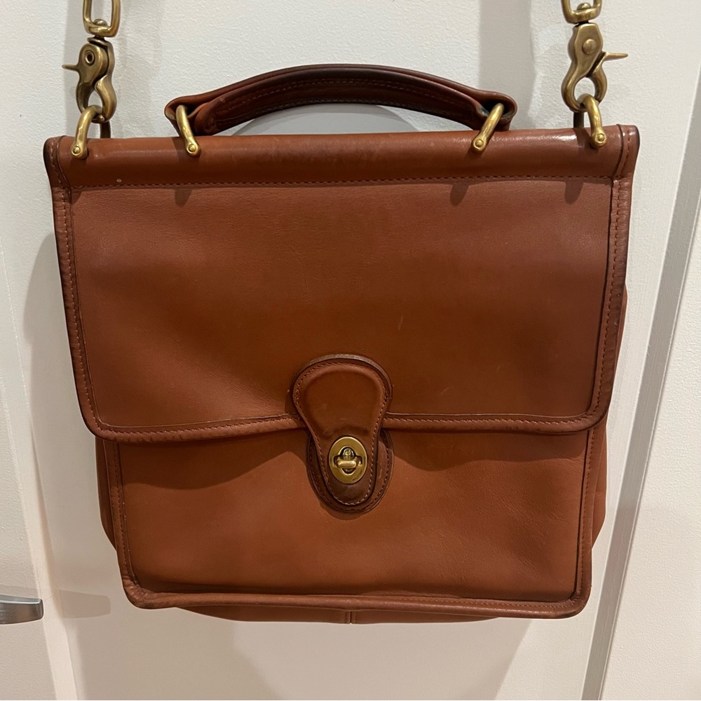 Vintage Coach Willis Bag 9927 Saddle Tan